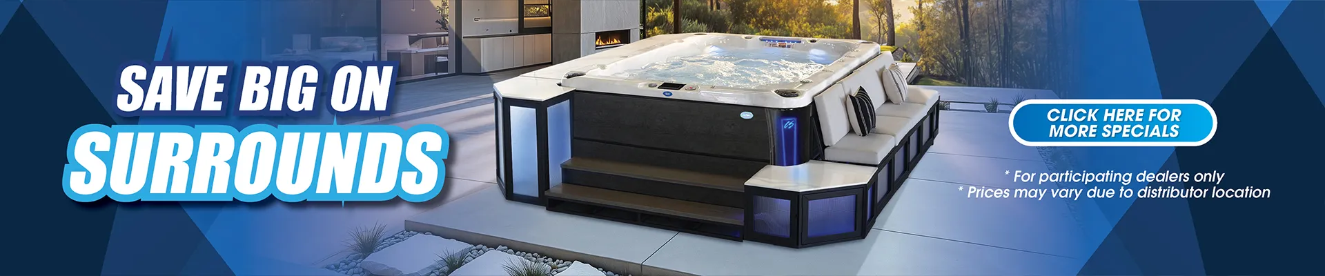 Calspas hot tub being used in a family setting - Waldorf