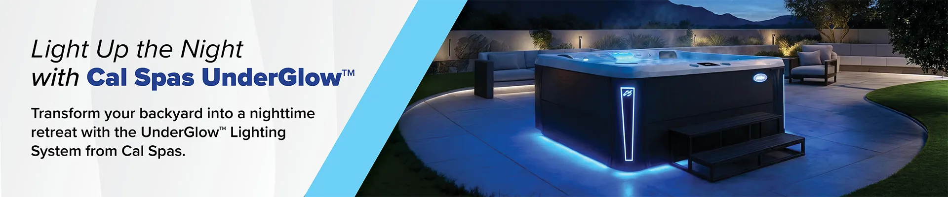 Calspas hot tub being used in a family setting - Waldorf