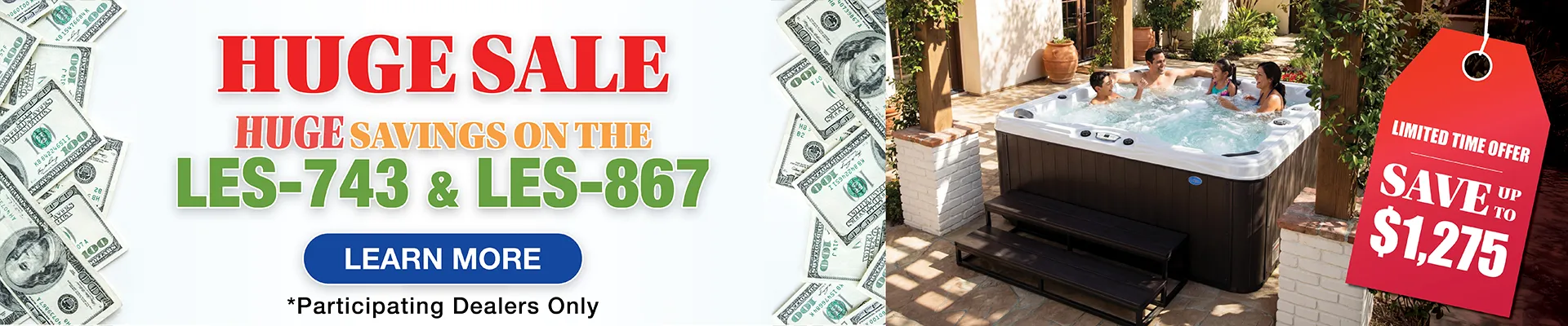 Calspas hot tub being used in a family setting - Waldorf